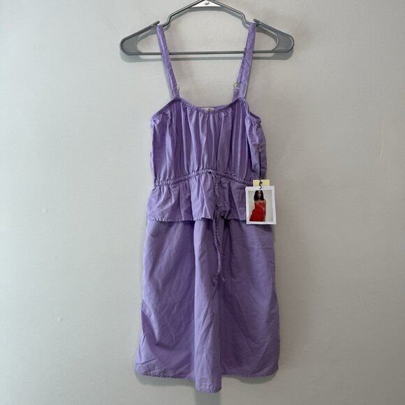 Nation LTD. NWT Truly Purple Pima Cotton Mini Dress Size XS‎ - Picture 3 of 9